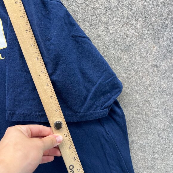 Notre Dame Irish Shirt Mens 2XL Navy Blue Football #1 Graphic Adidas The Go-To - Picture 9 of 10